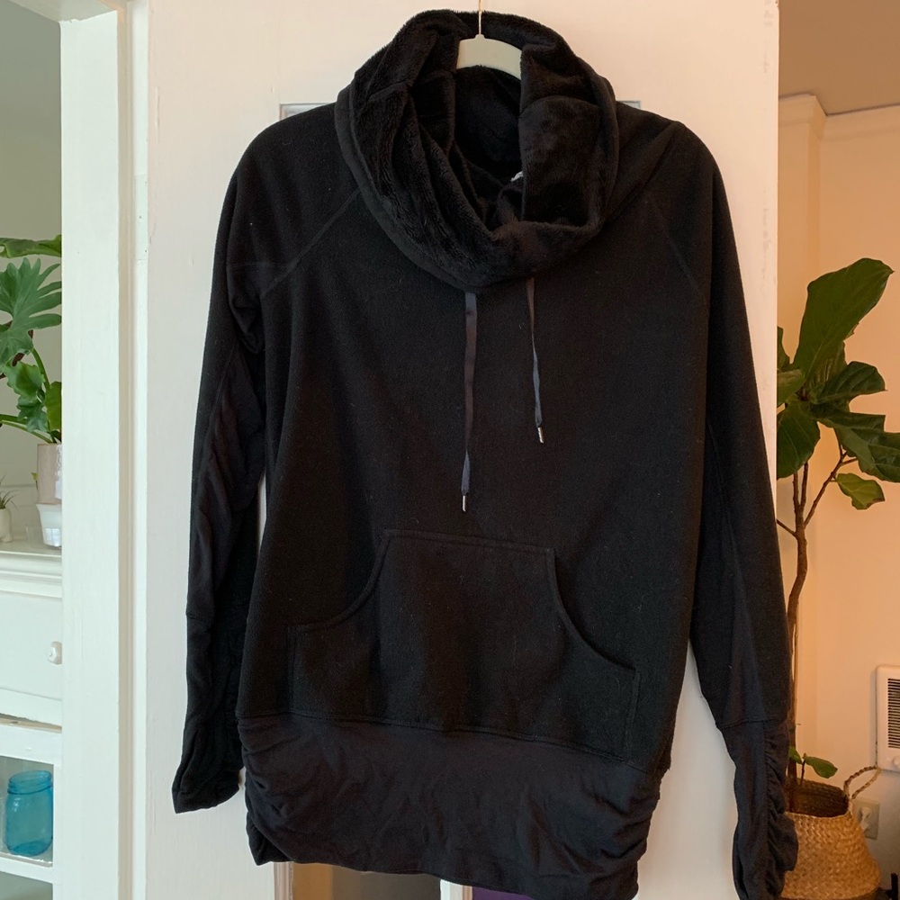 lululemon athletica Black Cozy Funnel Neck Pullover